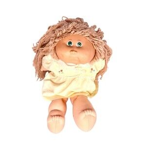 Vintage 1983 Cabbage Patch Kids Poodle Green Eyes Original Clothes Girl